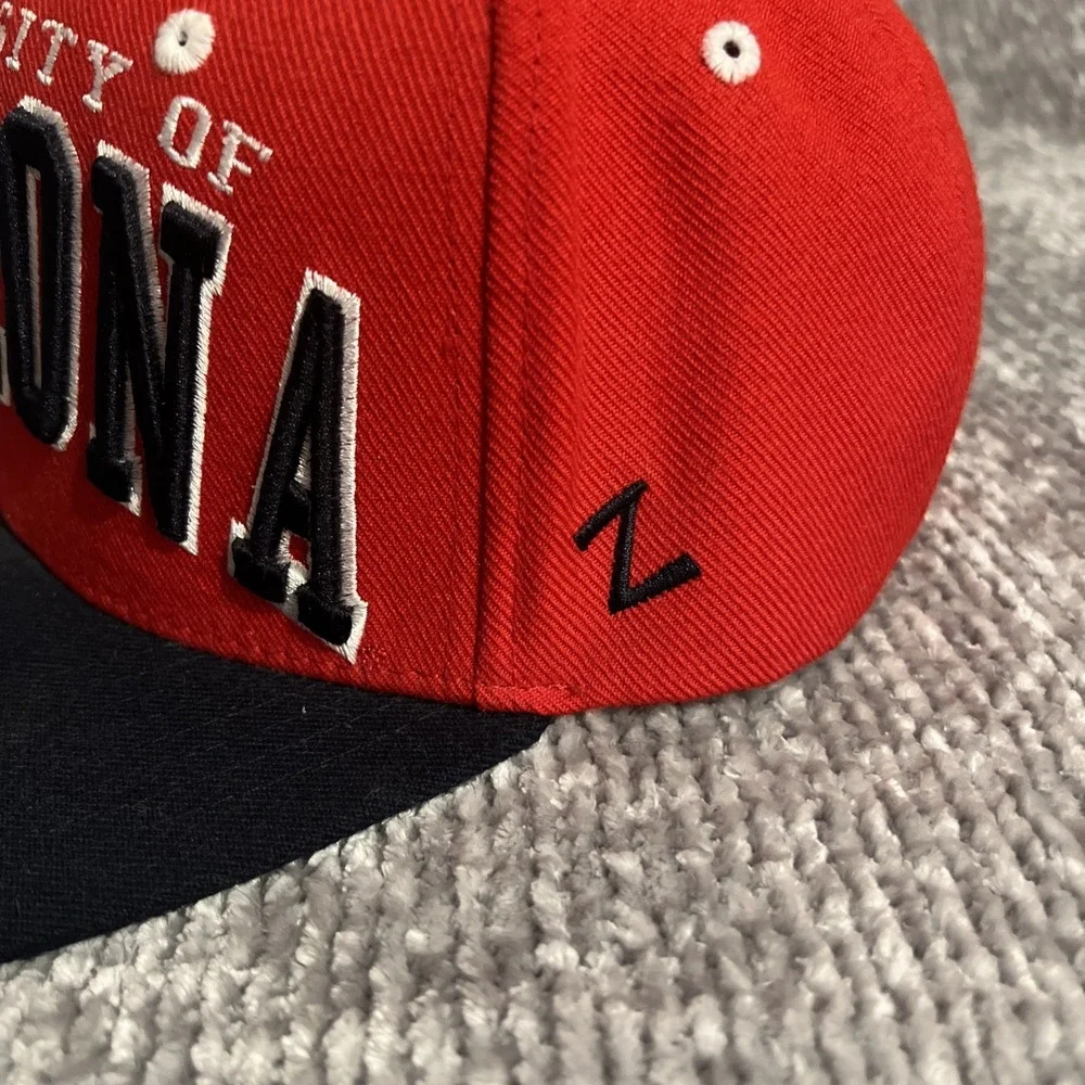 Rare‎ Zephyr Arizona Embroidery Logo Hat Snapback Red NCAA College(h10)